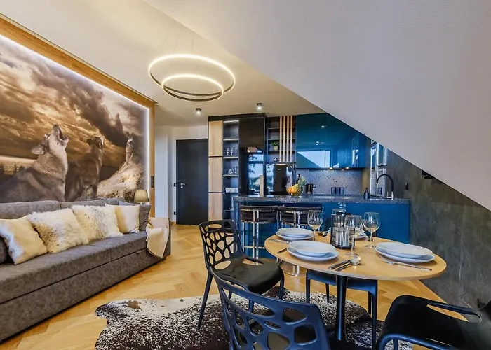 APARTAMENT WATAHA - stylowy apartament z bezpłatnym jacuzzi, sauną oraz podziemnym parkingiem w cenie Zakopane | 2★